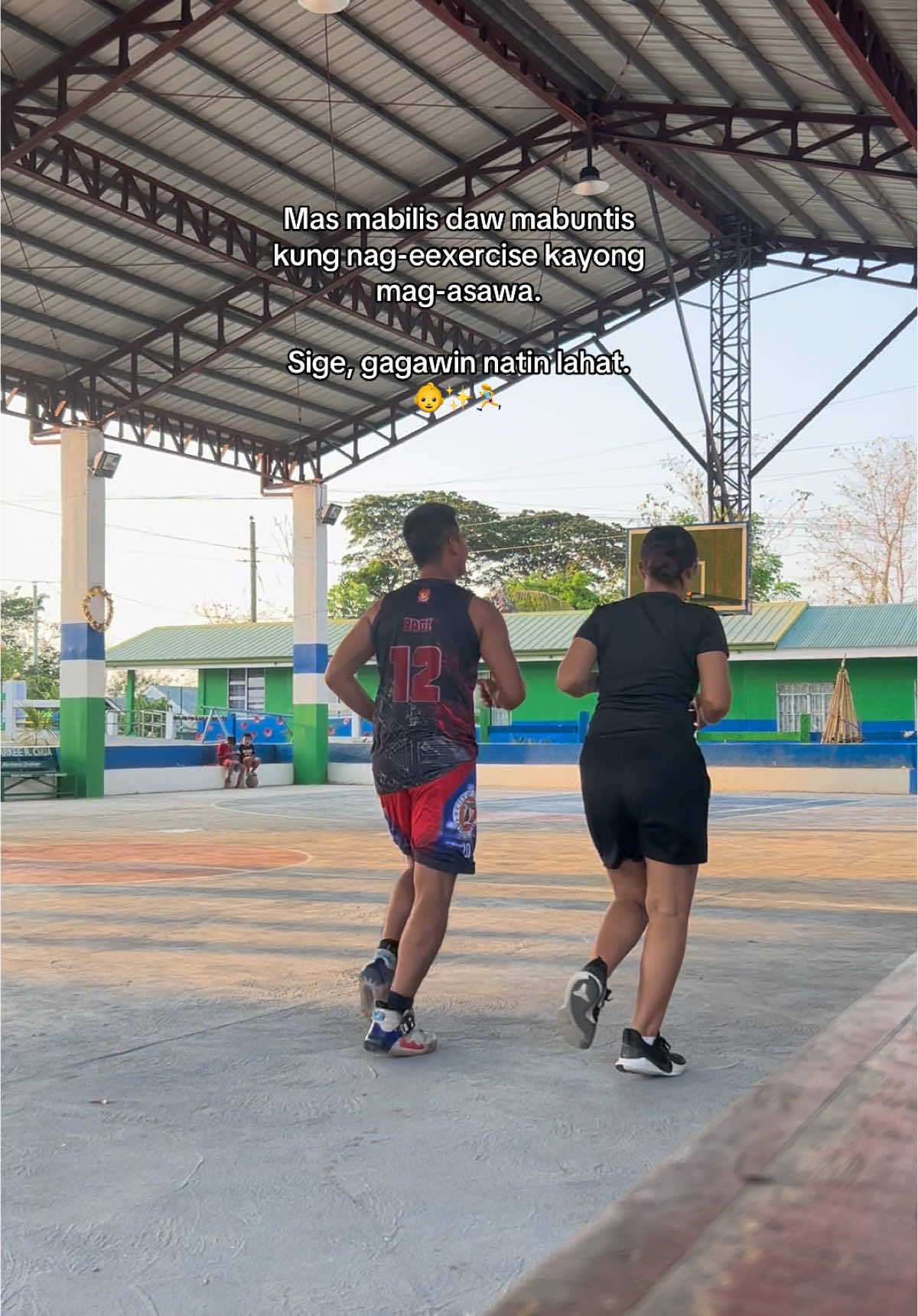 Takbo lang ng takbo hangga’t walang nabubuo. ✨👶😇 @Sgt. Bagz  #Running #babydust #marriedcouple #fyp #RomeAndNel #ilokanotiktoker 