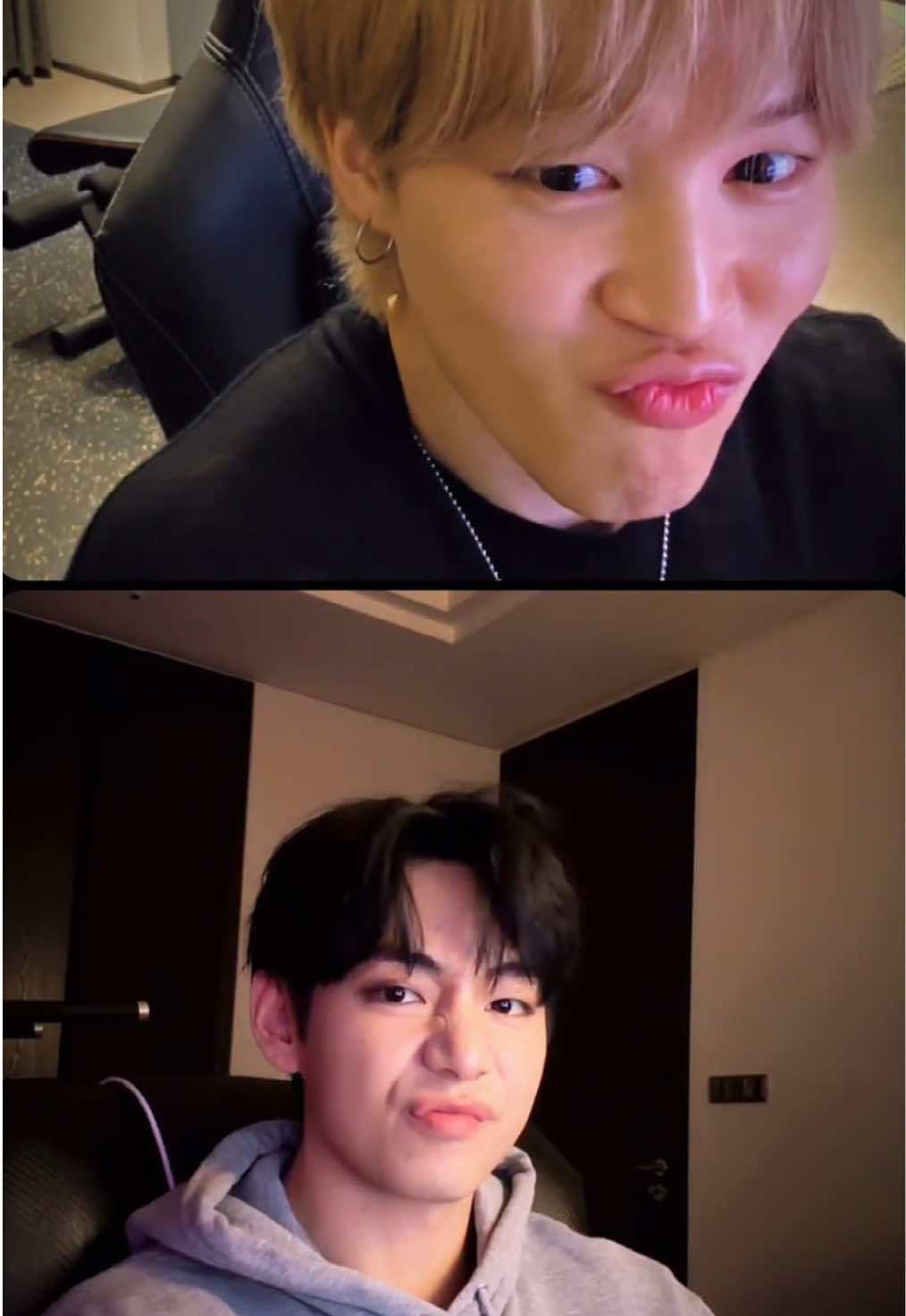 đáng yêu thế đôi đồng niên này 🥹🥟🤍 #vmin #jimin #taehyung #bts #95z 