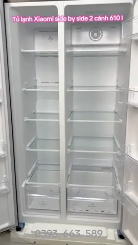 Xiaomi Mijia 610L-BCD-610WMSA là một mẫu tủ lạnh đứng với tổng dung tích 610L, gồm dung tích ngăn mát là 383L và dung tích ngăn đá là 227L. Mã sản phẩm: BCD-610WMSA, tủ lạnh này sở hữu công suất tiêu thụ điện cực thấp, chỉ 0.99kW.h/24h, thuộc tiết kiệm điện năng cấp 1. THÔNG SỐ KĨ THUẬT: TỦ LẠNH XIAOMI MIJIA 610L Thông số kỹ thuật - Mã sản phẩm: BCD-610WMSA - Tổng dung tích: 610L - Dung tích ngăn mát: 383L - Dung tích ngăn đá: 227L - Công suất tiêu thụ điện: 0.99kW . h/24h - Tiết kiệm điện năng cấp: Cấp 1 - Kích thước tủ lạnh: R x S x C: 910 x 730 x 1770 (mm) - Kích thước đóng hộp: R x S x C: 972 x 770 x 1862 (mm) - Khối lượng: 87Kg - Độ ồn: 36dB - Khả năng làm mát: - Khả năng làm đá: 7,5Kg/12h - Wifi kết nối App: Có