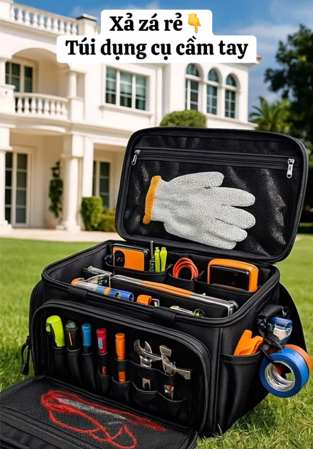 Túi Đựng Dụng Cụ Polyester cầm tay nhiều ngăn,dung lượng lớn ,chống thấm nước#tuidungdungcu #dodungtienich #viral #xuhuongtiktok #thinhhanh 
