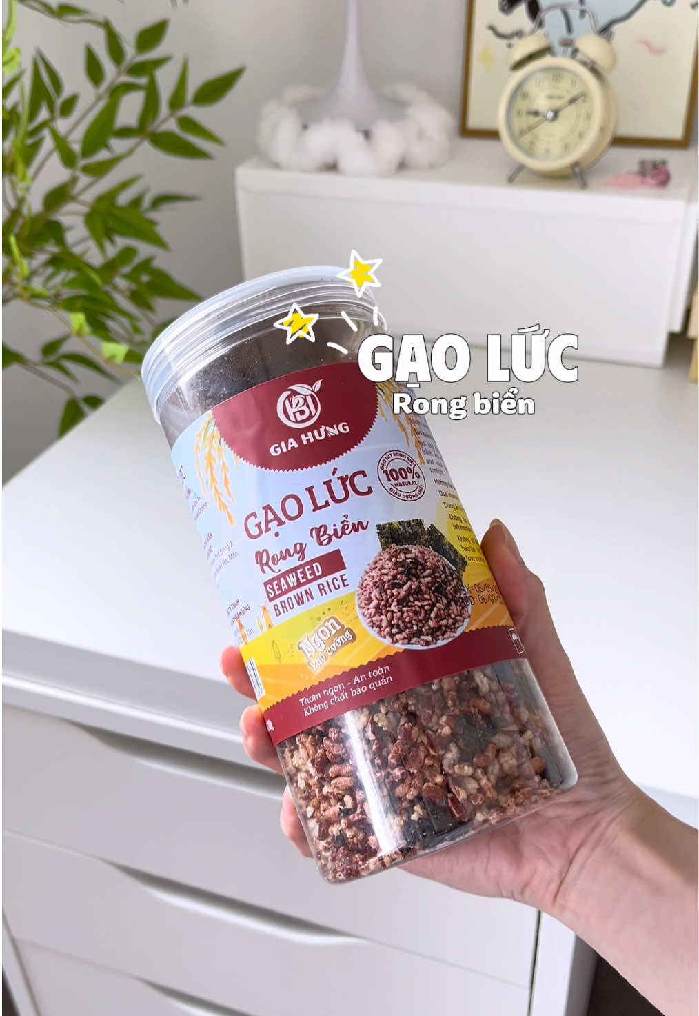 Gạo lức rong biển #gaolucrongbien #giahung #anvat #anvatngon #monngon 