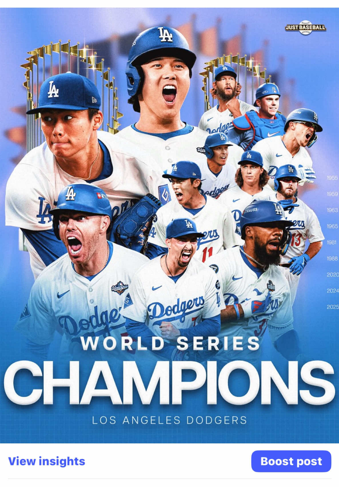 The Dodgers Won the World Series Again. This is what dynasties look like #dodgers #ladodgers #shoheiohtani #MLB #baseball 
