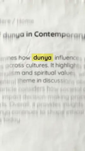 Dunya✨️ . . . follow Me  . #islam #islamic_video #drisrarahmad #drisrarahmadofficial #foryou 