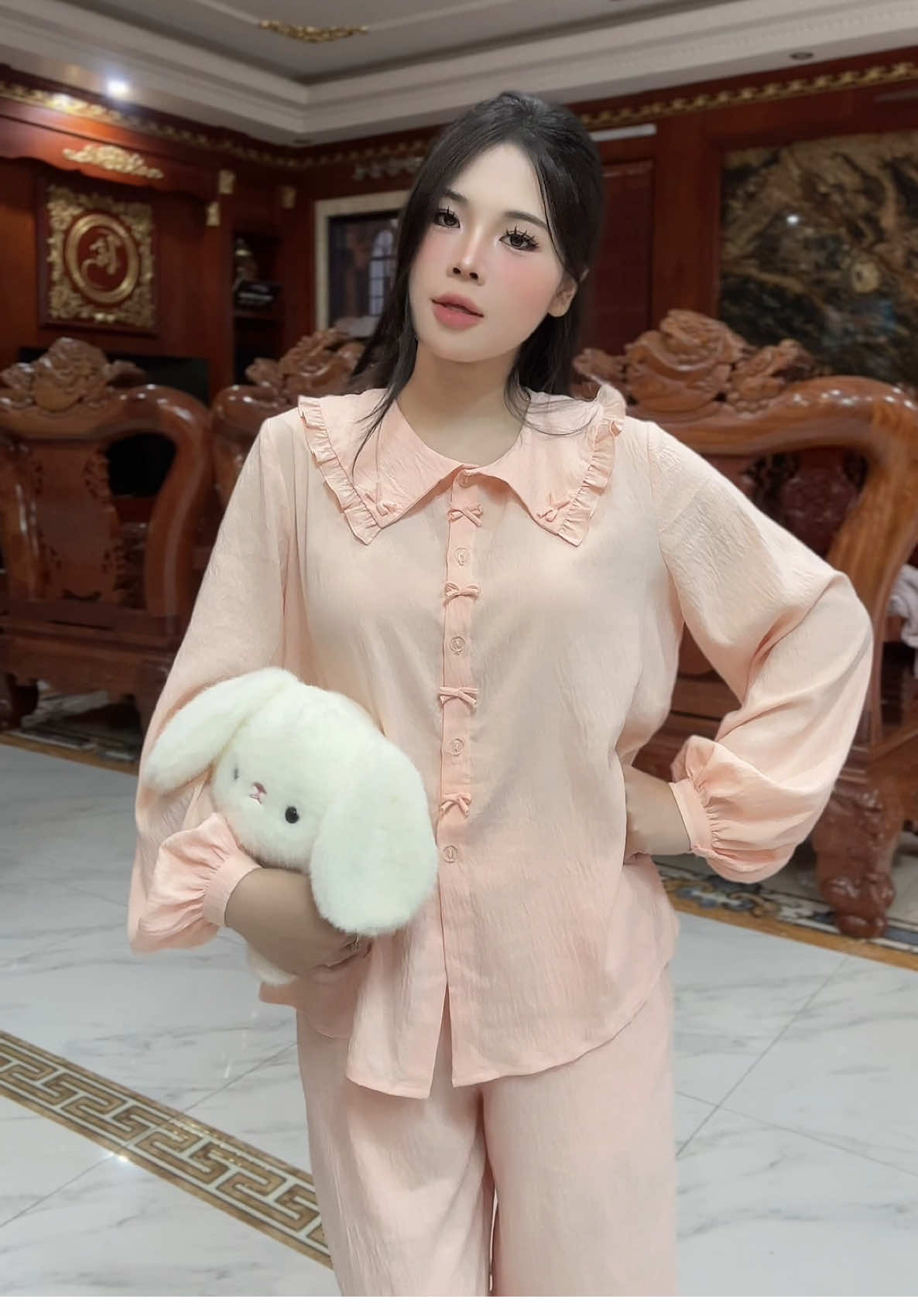 Bộ ngủ tiểu thư quá nè #bongu #pijama #dongutieuthu #Melli 