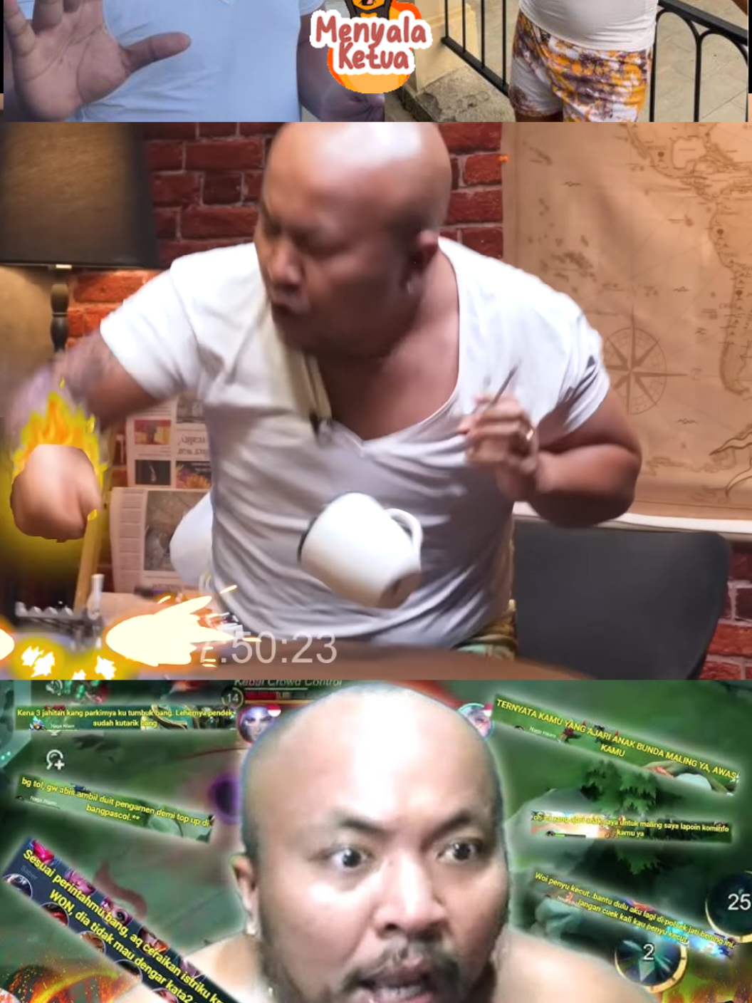 Ketua Emosi Tingkat Dewa #ketua #nagahitam #indrafrimawan #logickah #fyp 