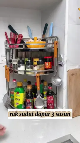 Rak sudut susun cantik bikin dapur kalian lebih estetik 😍 #rak #raksusun #raksudut #rakdapur #rakserbaguna 