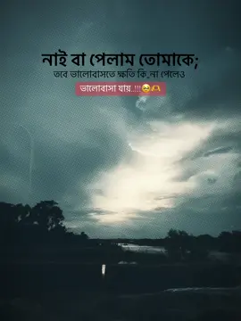 নাই বা পেলাম তোমাকে; তবে ভালোবাসতে ক্ষতি কি„ না পেলেও ভালোবাসা যায়..!😅❤️‍🩹 . #foryou #foryoupage #unfrezzmyaccount #tiktok #vairal_video 
