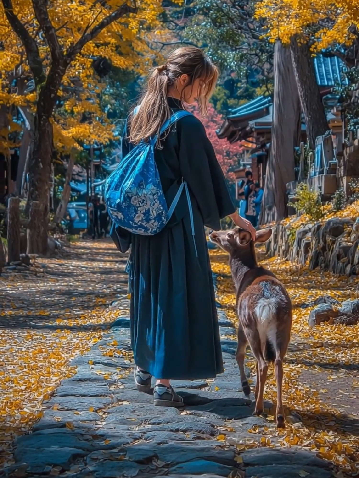 Walking through Nara’s autumn path, surrounded by gentle deer and golden leaves. 🍂🦌✨ #Nara #NaraPark #DeerPark #JapanTravel #AutumnInJapan #VisitNara #ScenicJapan #JapanVibes #GoldenLeaves #TravelJapan #NatureWalk #WanderJapan #aestheticjapan #LiveActionAnimation #LiveActionAnime