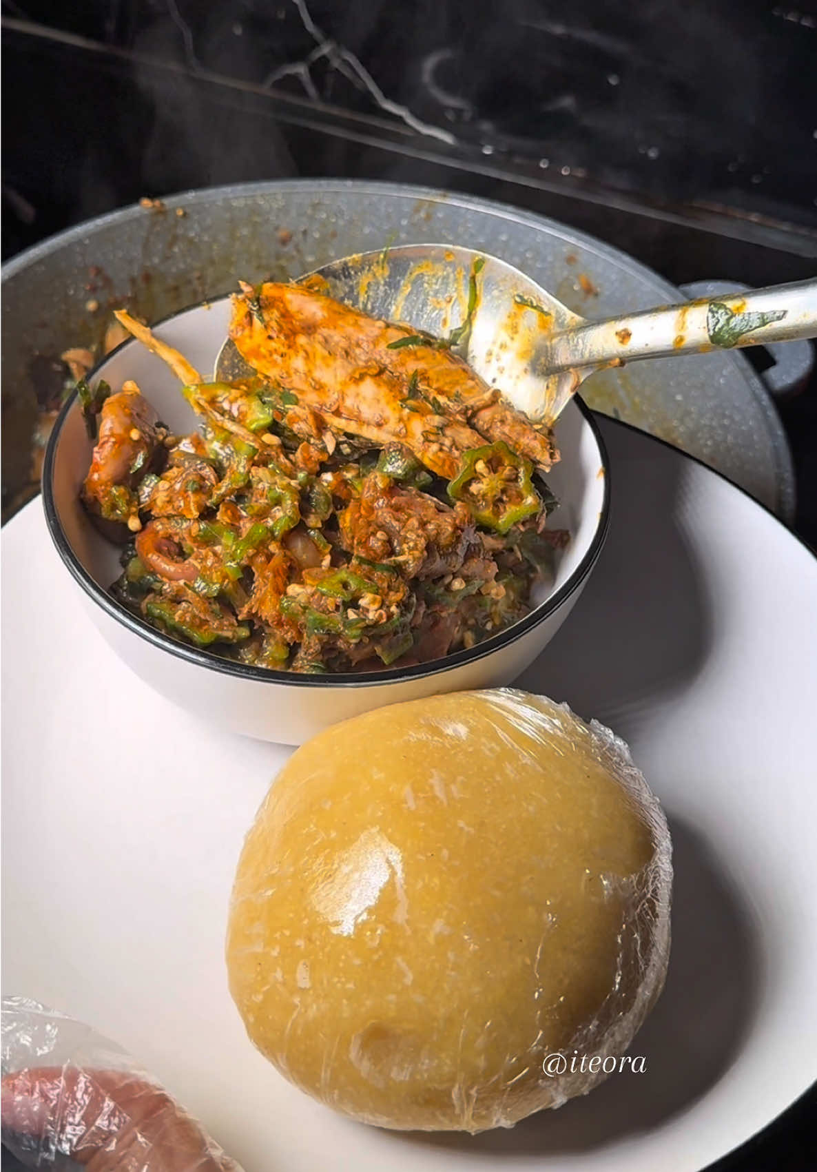 Greetings Iteorans😍 Meal - Thick Scanty Okro Soup Protein - Beef, Brisket Bone, Assorted Meats, Smoked Mackerel Fish, Stockfish & Dry Fish Garnished - Uziza Leaves Preorder - 24 Hours Preorder For Stews & Soups. Bowl - 2.4L bowl order. Order - We Do Strictly Bowl Orders Weekly Menu - Mondays, Wednesdays & Saturdays. Brand - Every Meal Is Freshly Made. Contact - 09070714274 (WhatsApp) IG - Ite_ora Delivery - Lagos, Nigeria. We Do Interstate Delivery. @Ite Ora #Iteora #fyp 