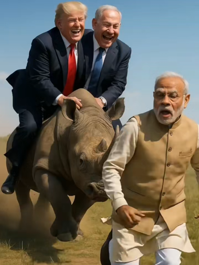 modi trump Putin funny ai world leaders video #unitedkingdom #unitedstates #ai #creatorsearchinsights 