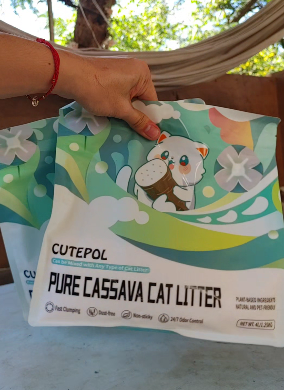 Cutepol 100% Cassava Cat Litter sand #cutepolcatlitter #cassavacatlittersand #catlittersand 