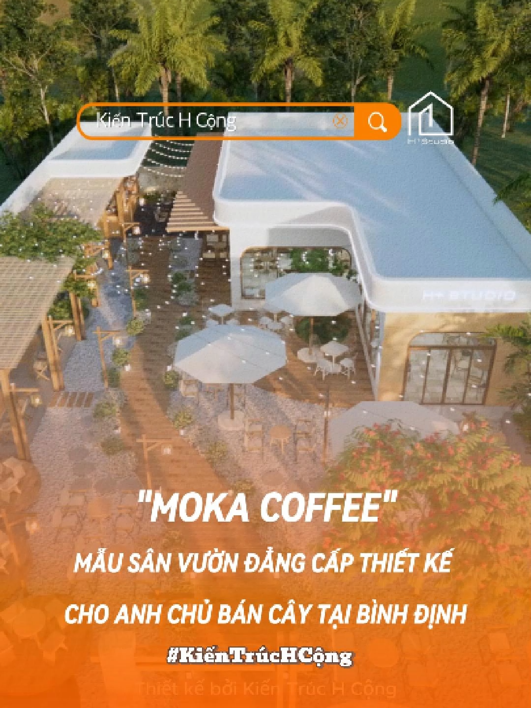 Moka Coffee | Quán cafe tiền tỷ thiết kế cho đại gia buôn cây tại tỉnh Bình Định. #kientruchcong #thietkequancafe #cafesanvuon #quancafedep #art