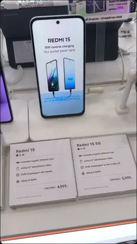 คุ้มกว่านี้ไม่มีอีกแล้ว #REDMI15Seriesห้าพันมีทอน #REDMI155G #REDMI15 