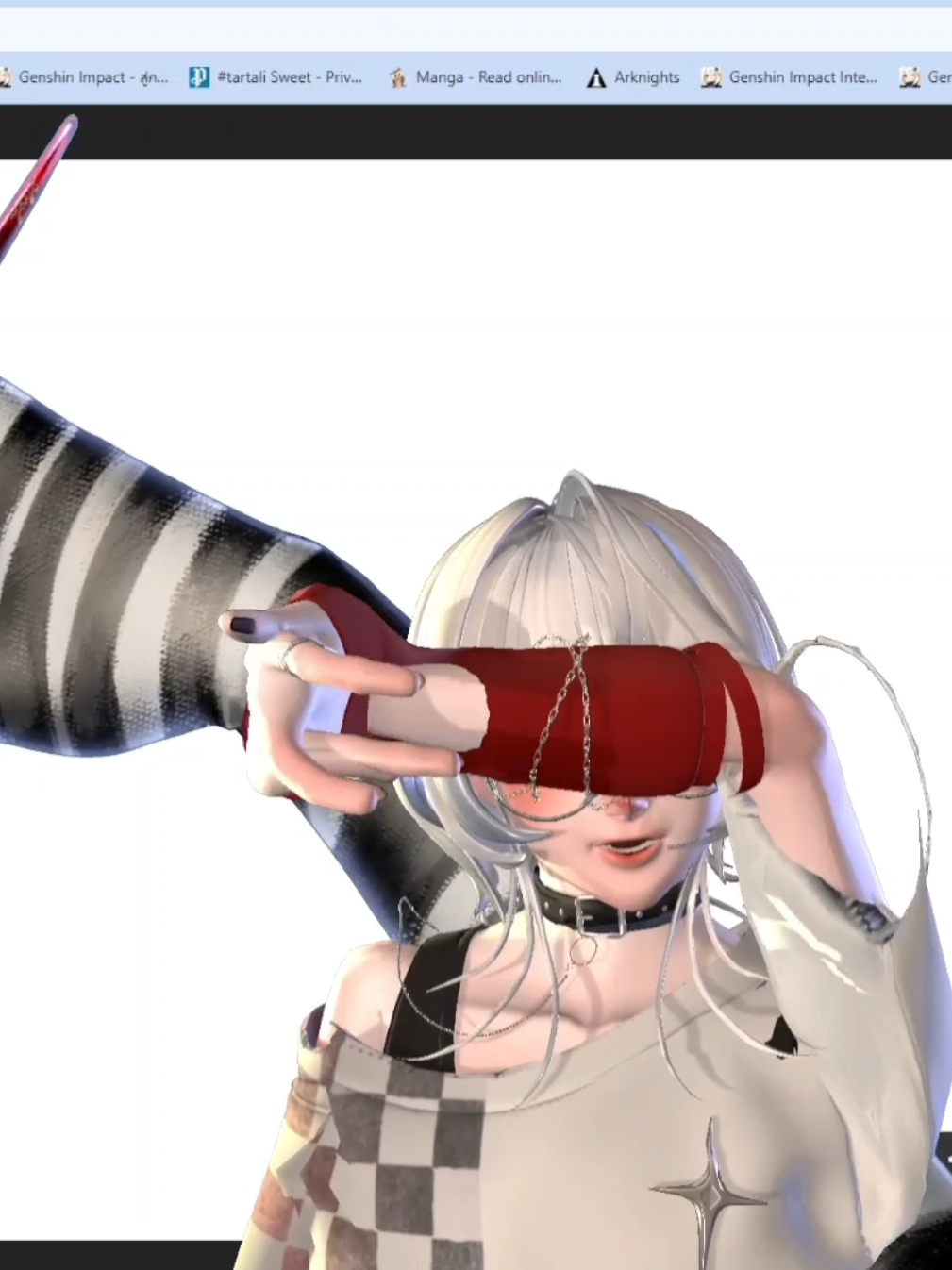 พี่ชายมือเป็นอะไร... #วีทูปเบอร์ #vtuber #3D #วาดรูป #ระบายสี 