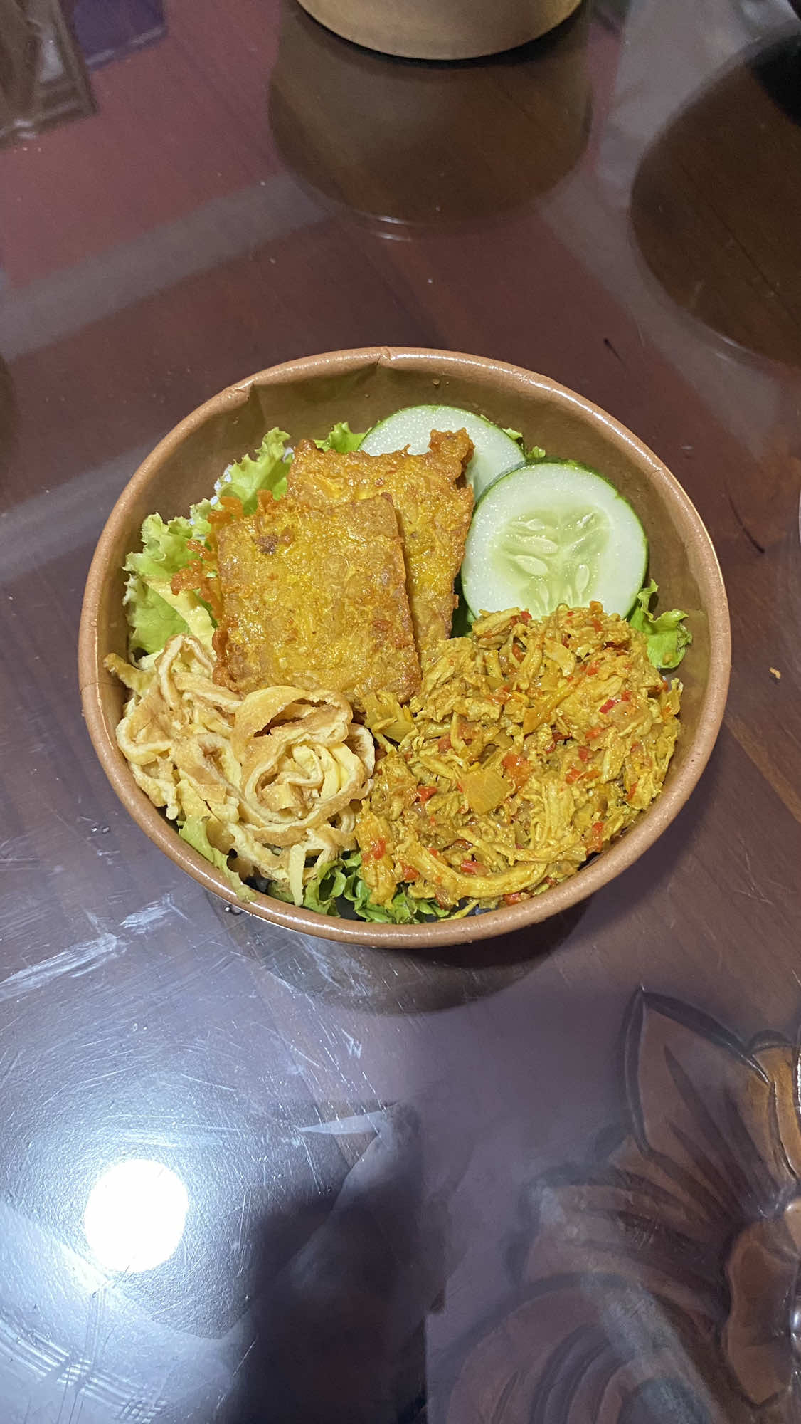 Rice bowl ayam suwir kecombrang 🌶️🌸