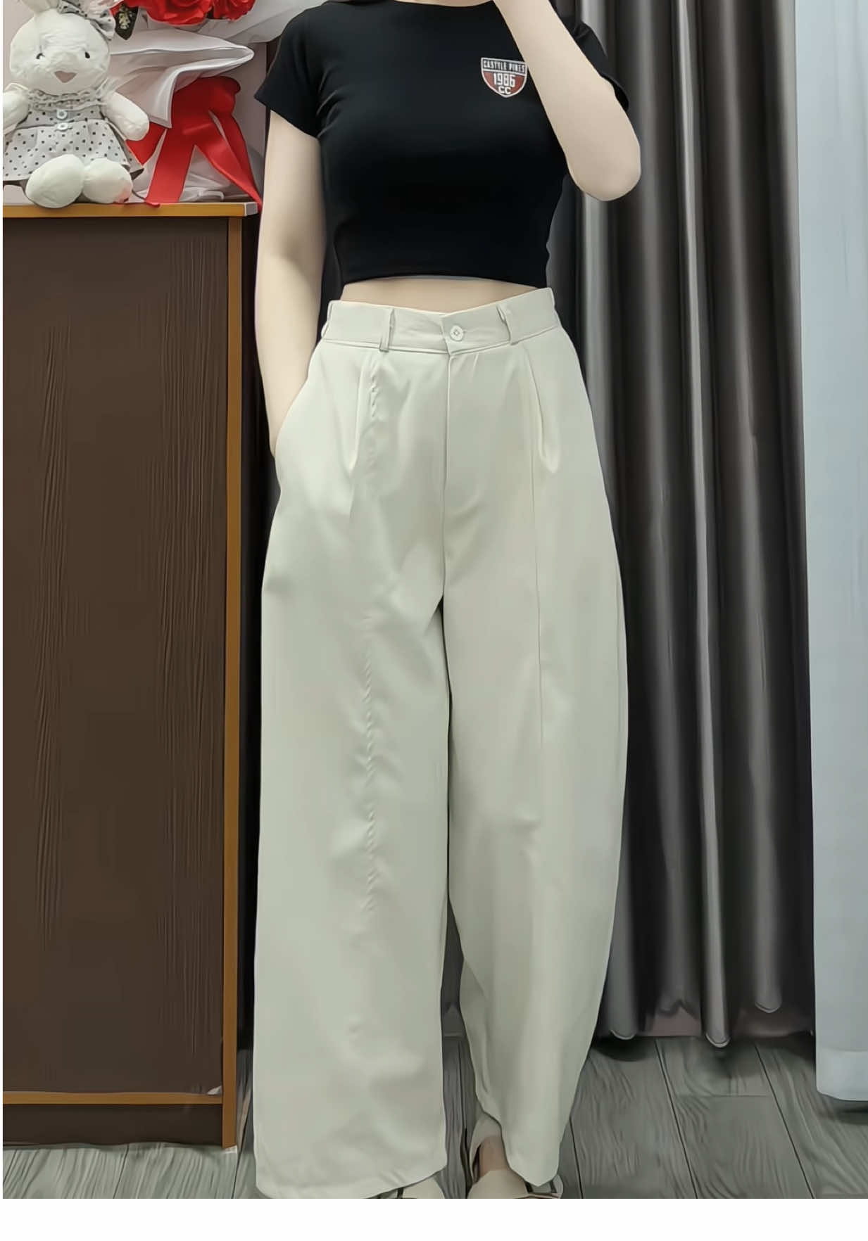 [CÓ FORM NẤM] Quần Dáng Baggy Thụng Ống Rộng Chất Kaki Mềm Mặc Tôn Dáng#quanbaggy #quanongrong #thoitrangnu #hottrend #xuhuong 