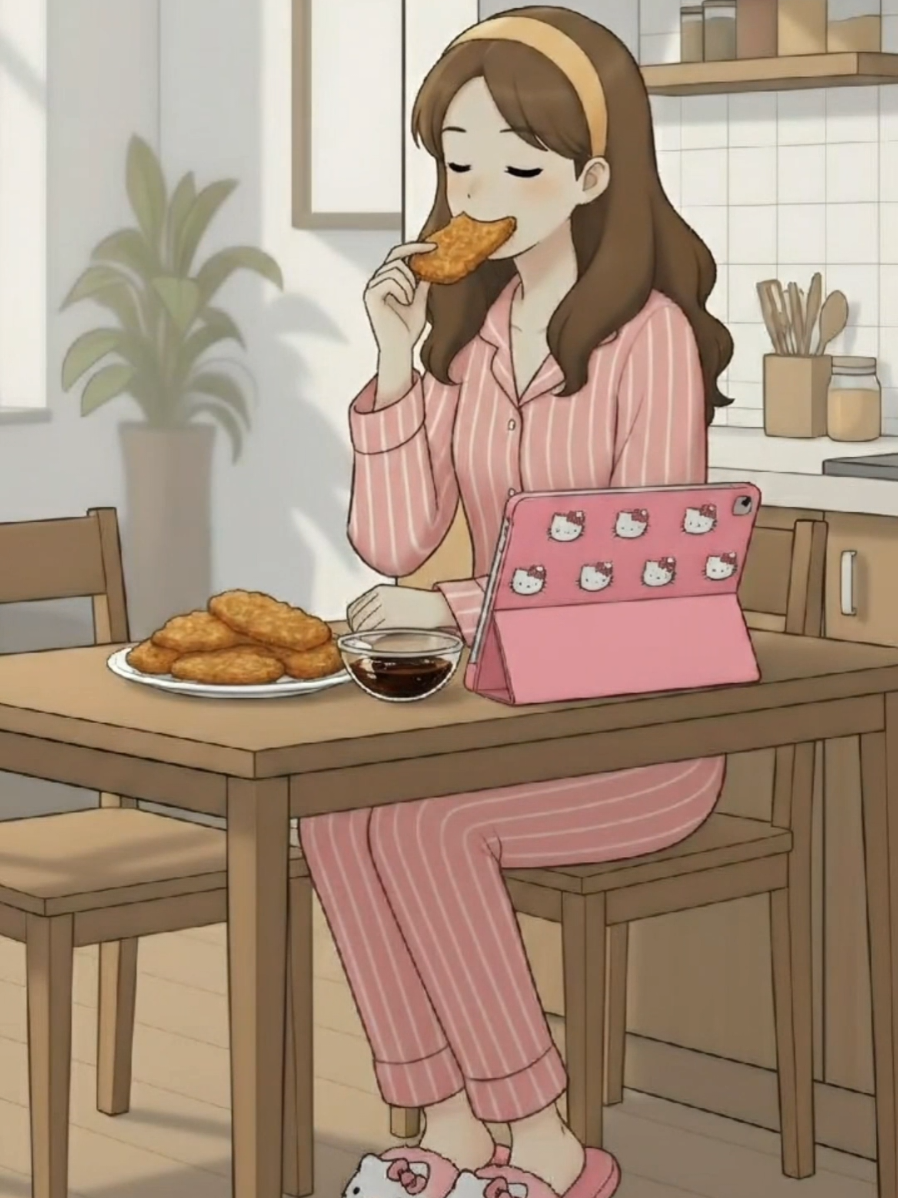 Crispy Tempeh is so delicious, you should try it #aiart #anime #cookinganime #ghibli  #adayinmylife 