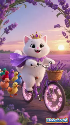Bạn mèo tập đạp xe #kenhchotre #cartoon #hoathinh #kidsoftiktok #tiktokkids 
