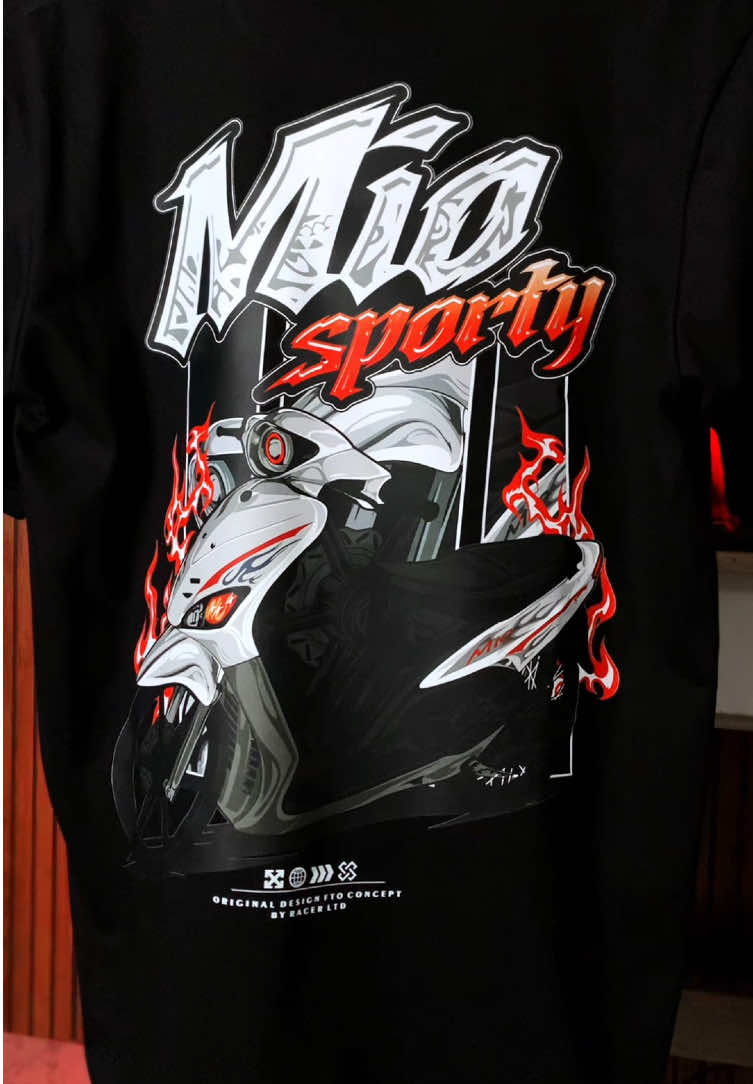 Cocon buat kalian yang motornya mio sporty🤙🏻🔥🚀 #promomakanharian #racerltd #kaosracing #kaosdistro #outfit 
