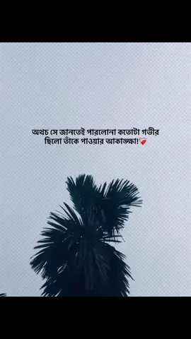 অথচ সে জানতে পারলোনা।🖤✨#foryou