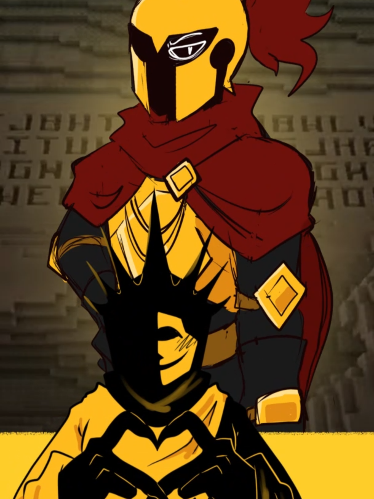 Haha ur so funny and smart and handsome D3rlord, you should turn left at my crossroads ahah- . . . #allnightforever #minecraftarg #kinginyellow #d3rlord #draw #artistoftiktok #artist #animation #searchingforaworldthatdoesntexist