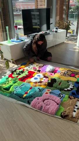 SpongeBob Funny Pics 🧩 Rug  #spongebob #tufting #asmr #DIY #puzzles 