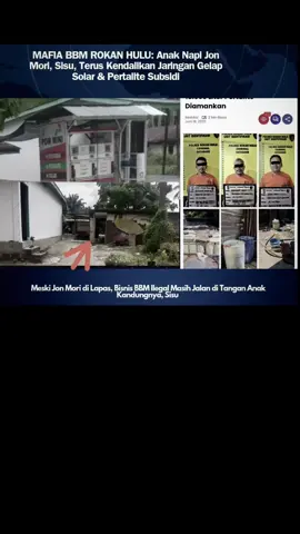 #fyp #mafia #viral #bbm  Publik kini menuntut Polda Riau, Pertamina Patra Niaga, dan BPH Migas untuk menelusuri dan menindak tegas seluruh jaringan distribusi BBM ilegal ini, termasuk dugaan keterlibatan pemain lapangan seperti Ahmad, Halawa, Sekidam, hingga Sisu yang menjadi tangan kanan Jon Mori.@Kepala Kepolisian RI @Dirreskrimum Polda Riau @Herry Heryawan 
