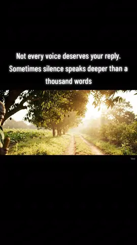 Not every voice deserves your reply. Sometimes silence speaks deeper than a thousand words #storytime #viralvideos #viral #fyp #goviral 
