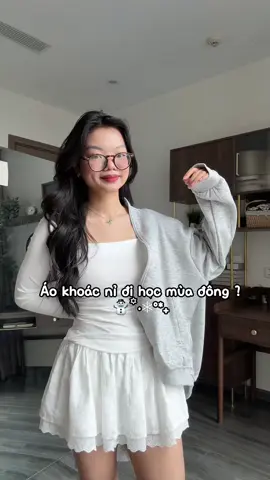 Khoác nỉ xinh iu đi học 📚 #reviewlamdep #goclamdep #phoidoxinh 