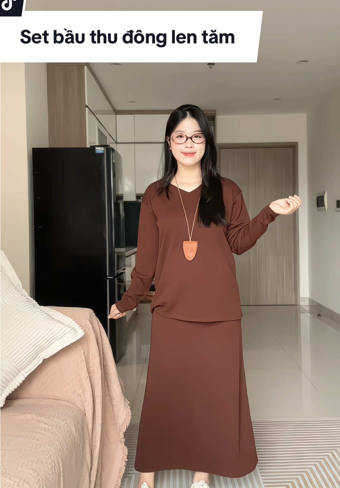 Set váy bầu thu đông chất len tăm rất hợp mặc mùa này nhé các bà #setbau #setbauxinh #setbaudep #setbauthudong 