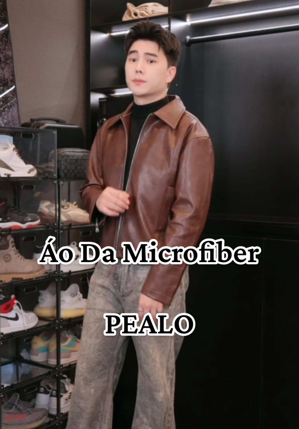 Áo da form boxy da microfiber xịn đét #alexdealer #pealo #aoda #microfiber #boxy 