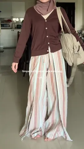 Simple outfit tapi wajib brownfit 😙