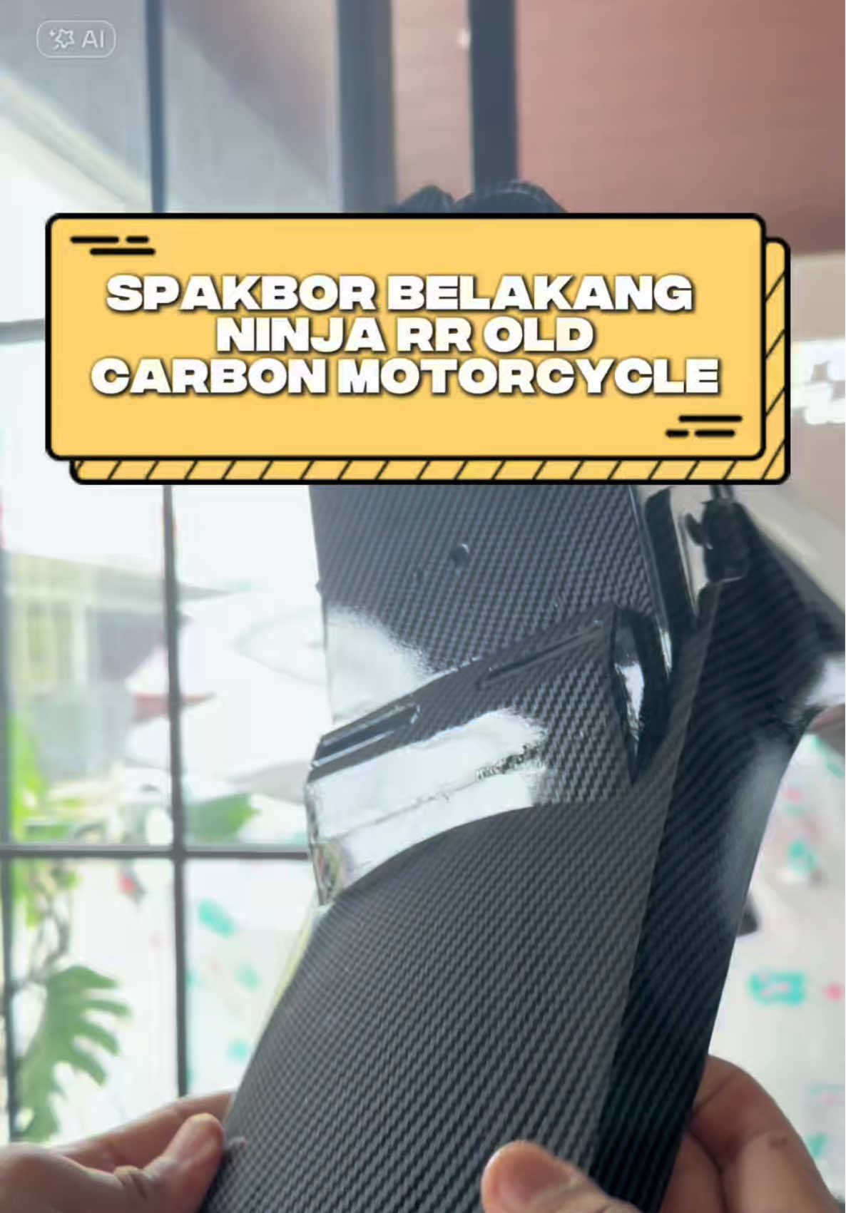 Bismillah Spakbor Belakang Carbon Look Kawasaki Ninja RR – Premium Glossy Finish Spakbor ini terbuat dari plastik berkualitas tinggi dengan finishing carbon glossy, membuat tampilan motor semakin sporty dan modern. Didesain presisi agar PNP (Plug & Play) untuk Ninja RR tanpa perlu ubahan. Kuat, tahan panas, dan anti gores — cocok buat yang pengen tampil keren tanpa keluar biaya banyak! Kelebihan: 🏆 Bahan plastik tebal dan kuat 💨 Finishing carbon glossy 🛠️ PNP – pas tanpa modif 💦 Tahan air dan panas ⚡ Bikin tampilan motor lebih garang dan elegan Harga promo: 🔥 Gak sampai Rp250.000 (cek keranjang, bisa lebih murah dengan diskon 5%) #SpakborCarbonNinjaRR #NinjaRRModif #KawasakiNinjaRR #PartMotorKeren #MotorSporty        