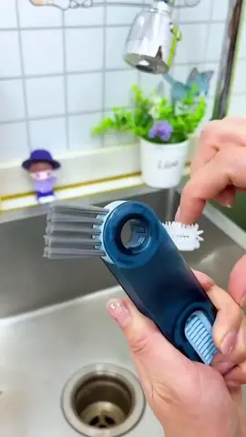 Escova Limpeza 3 Em 1 Garrafa e Copos Multifuncional Rotativa 360 Graus  ##limpeza##escova##copo##mamadeira