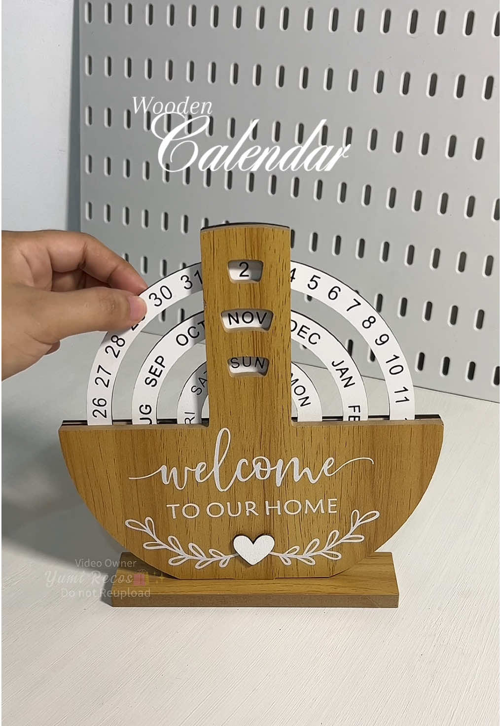 Nordic Style Wooden Creative Calendar, 100+ lang yan!📆✨ #woodencalendar #nordicstylecalendar  #aestheticcalendar 