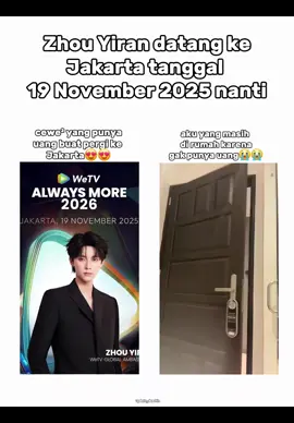 Zhou Yiran datang ke Jakarta Tanggal 19 November 2025 nanti tinggal 17 hari lagi yang gak bisa datang nangis sambil nonton livenya nanti #zhouyiran #zhouyiran周翊然 #yirankeindonesia #cdrama #wetvindonesia 