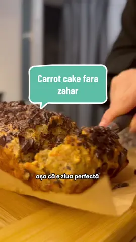 Duminică este momentul perfect pentru pregătirea meselor din zilele următoare. Salvezi timp, bani și griji și te va ajuta să te ți Insfarsit de obiectivul tău.💚 Rețeta de Carrot cake🥕 	•	1 ou 	•	50 g piure de mere 	•	2 banane coapte medii (200–220 g) zdrobite 	•	80 g sirop de arțar 	•	5 g esență de vanilie 	•	75 g fulgi de ovăz 	•	4 g scorțișoară măcinată 	•	2 g ghimbir măcinat 	•	1 g nucșoară măcinată 	•	un praf de sare 	•	1 linguriță bicarbonat 	•	120 g făină integrală 	•	120 g morcovi rași 	•	opțional: nucă măcinată 	•	opțional: câteva bucățele de ciocolată fără zahăr  Mod de preparare:  	1.	Scurgem morcovii rași (prin material textil) de excesul de lichid. 	2.	Amestecăm toate ingredientele lichide împreună. 	3.	Apoi încorporăm ingredientele uscate. 	4.	La final adăugăm morcovii și amestecăm ușor. Opțional adăugăm ciocolata/ nucă. 	5.	Coacem în cuptor preîncălzit la 175°C timp de 30–40 minute. Poftă bună!❤️ #bloomplate #carrotcake #fărăzahăr #sănătos #mealprep 