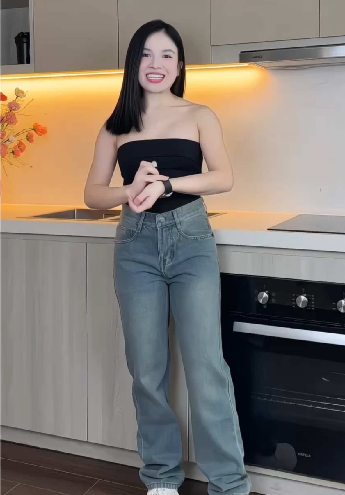 Quần Jean Nam Ống Suông Rộng