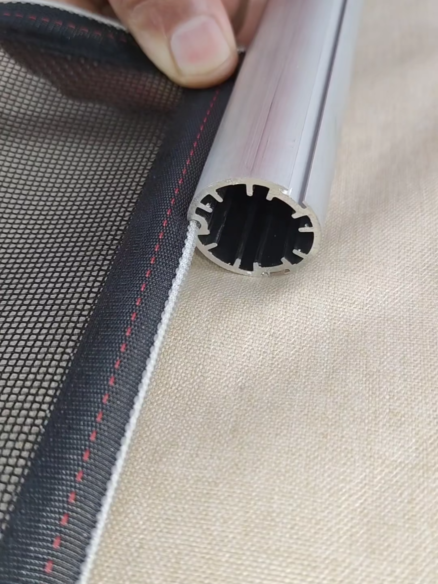 Invisible roll-up door, high-definition mesh, zipper welding process, windproof and anti-pressure!#mosquitoes 