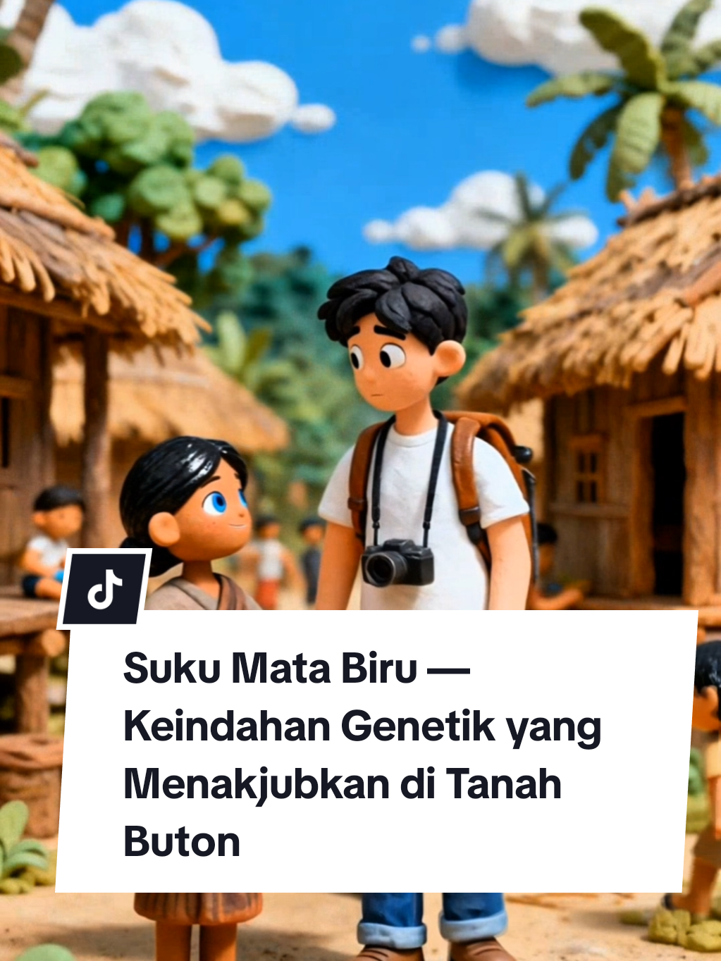 Pernah dengar ada suku di Indonesia yang matanya berwarna biru alami? 😳 Bukan karena lensa kontak atau keturunan bule, tapi bawaan lahir! Mereka adalah Suku Buton di Sulawesi Tenggara — suku langka yang sebagian warganya punya mata biru terang, bahkan ada yang berpasangan dengan rambut keperakan. 💙 Fenomena ini disebut Waardenburg Syndrome, kelainan genetik yang memengaruhi pigmen warna pada mata, kulit, dan rambut. Tapi menariknya, masyarakat Buton tidak menganggapnya aneh — justru sebagai keunikan dan identitas mereka yang diwariskan dari generasi ke generasi. Beberapa peneliti menduga, gen ini mungkin muncul dari pelaut Eropa yang dulu singgah di Buton, namun bagi warga lokal, itu adalah bagian dari takdir dan kebanggaan budaya mereka. Di tengah adat dan tradisi yang kuat, mata biru Buton menjadi simbol keindahan keberagaman genetik Indonesia. 🇮🇩✨ Kira-kira, kalau kamu ketemu mereka di Buton — percaya nggak kalau ini benar-benar orang Indonesia asli? 😍 #sukubuton #matabiru  #faktaunik #trending #claymotion 