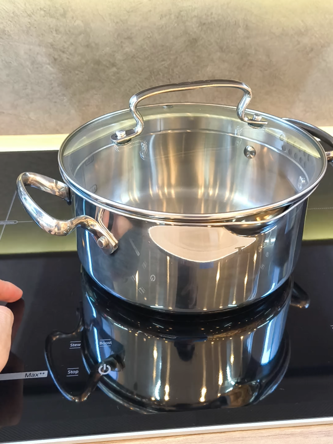 Nồi inox cao cấp Tefal  inox18/10 an toàn. Đun được bếp từ. #tefal #xuhuong #dobep#nồi#noiinox 