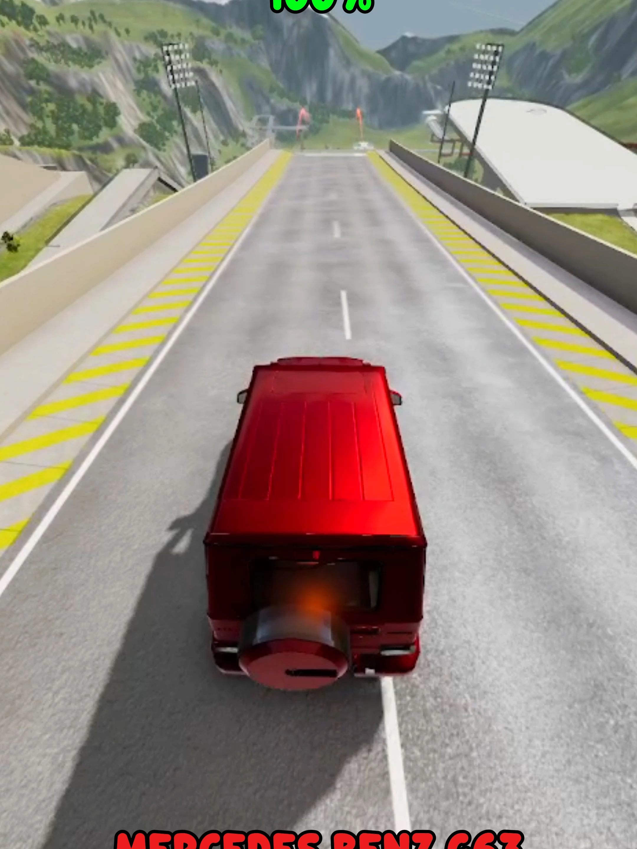 Part 144 | Jump & Break Test #beamng #beamngdrive #beamngcrash #usa #tesla #games #american #fyp