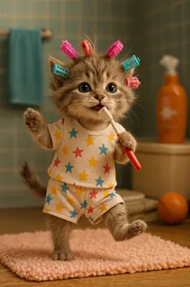 Funny singing cat in the bathroom. Lu lu la la la! #funnycat #catsoftiktok #viralcat #singingcat #fyp