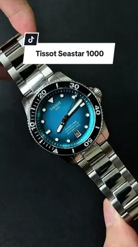 Trên tay siêu phẩm lướt Tissot Seastar 1000 mặt xanh ánh ngọc trải vân xước gradient, size 40mm dễ lên tay ✨ #donghochinhhang #donghonam #donghoco 