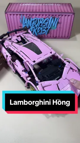 Mô hình lắp ráp xe Lambor Hồng 1:14 #lego #technic #mohinhtrungbay 