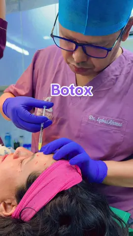 Botox for facial wrinkle improvement  #botox # #filler #wrinkle #foreheadbotox @Dr Iqbal Ahmed 