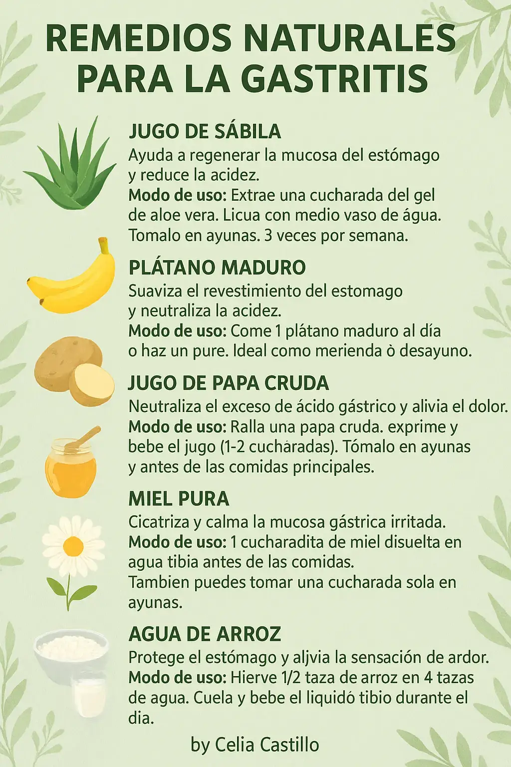 #creatorsearchinsights #Gastritis #RemediosNaturales #SaludDigestiva #CeliaCastillo 