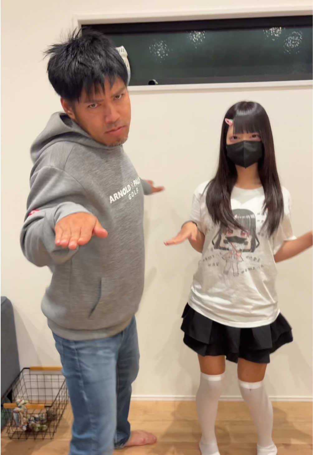 またまた隣に変な人いますが。w どぅわっちゃらい👍 #地雷系女子 #地雷メイク #地雷#親子#fyp