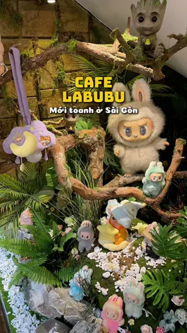 Tiệm cafe mới toanh dành cho team mê labubu #coffee #labubu #reviewcafe #saigon #paophe 