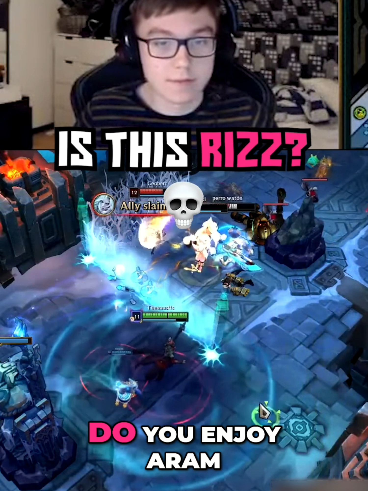 Baus Playing ARAM With A Girl Is Pure Comedy 💀 #gaming #leagueoflegends #thebausffs #fyp